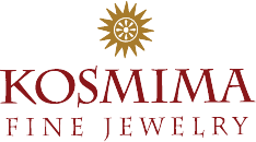 Kosmima Fine Jewelry - Logo has lettering saying Kosmima Fine Jewelery, with an illustration of a sun on top.