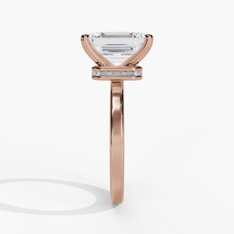 Rose gold diamond ring