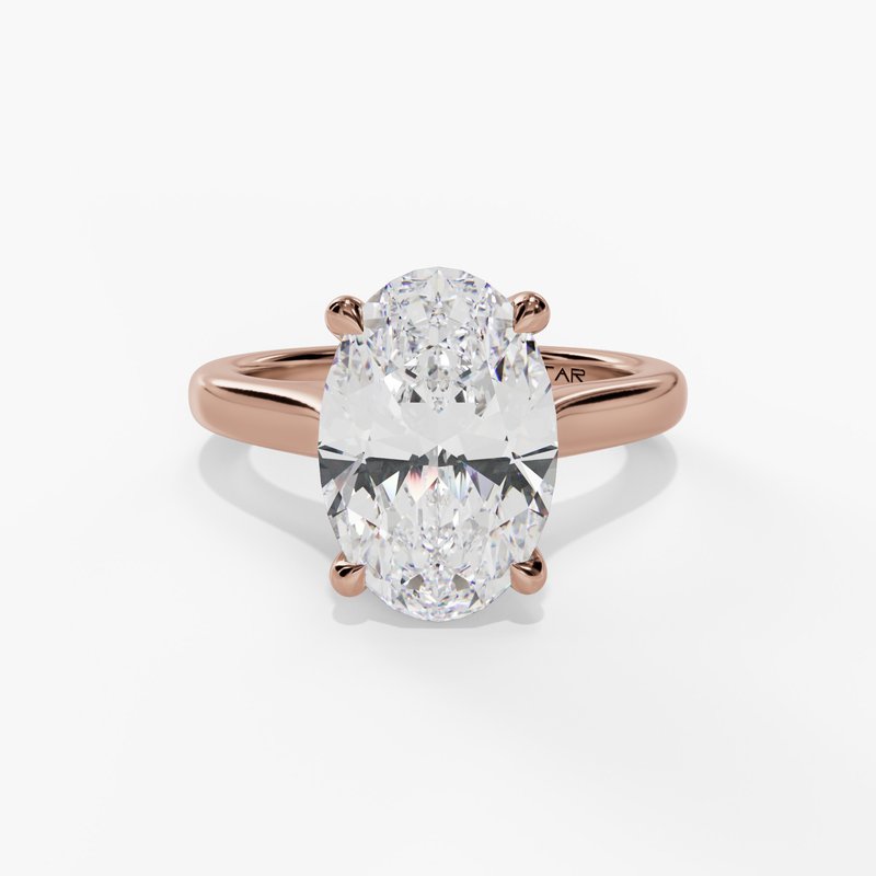 Rose gold diamond ring