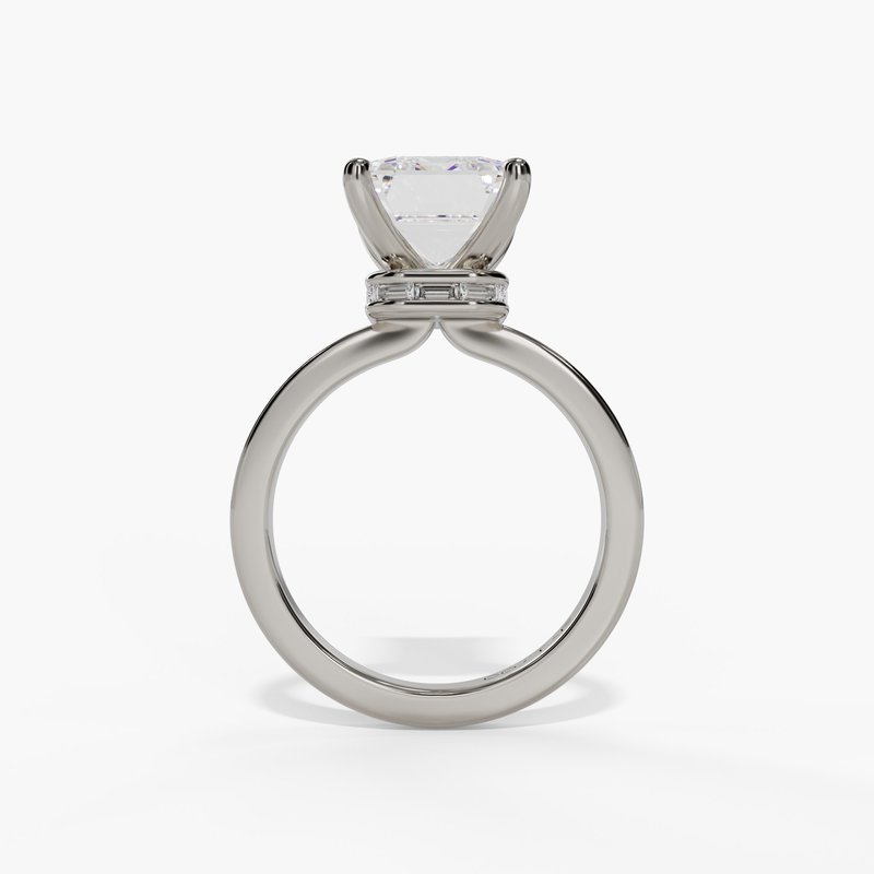 White gold diamond ring