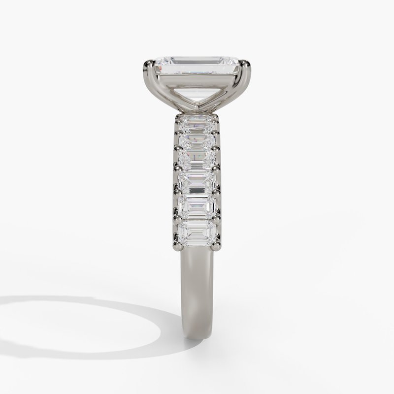 White gold diamond ring