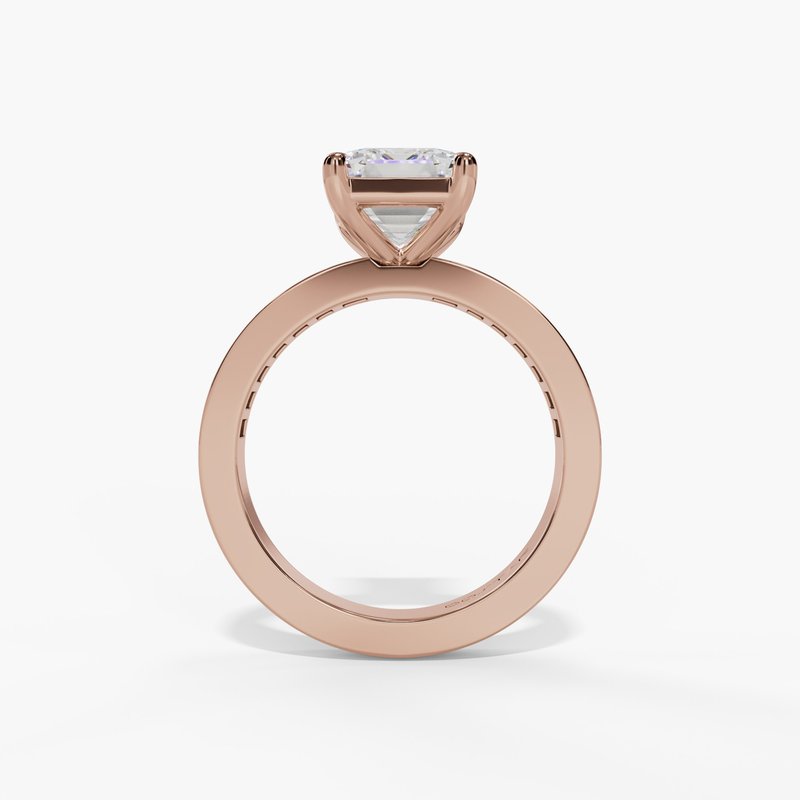 Rose gold diamond ring