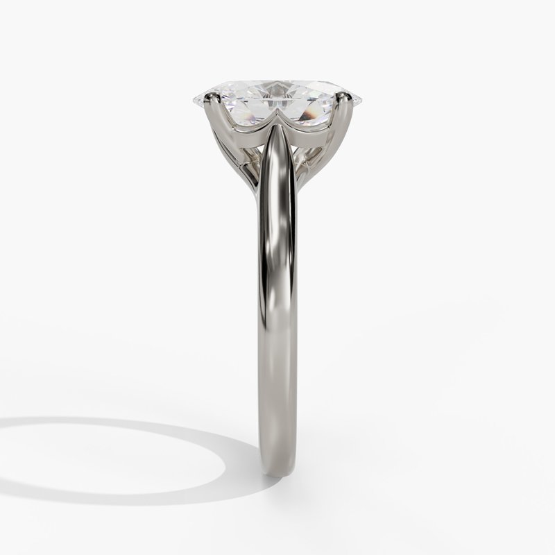 White gold diamond ring