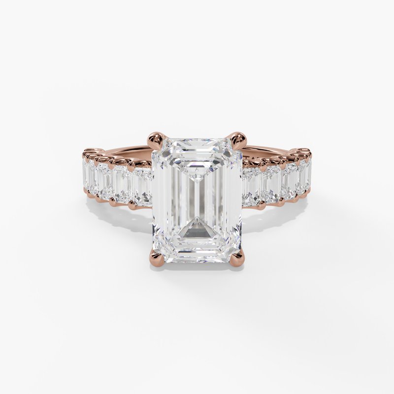 Rose gold diamond ring