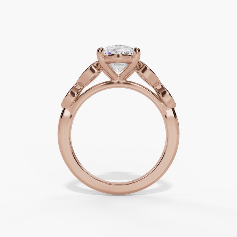 Rose gold diamond ring