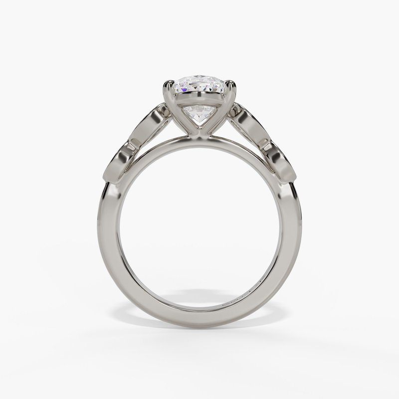 White gold diamond ring