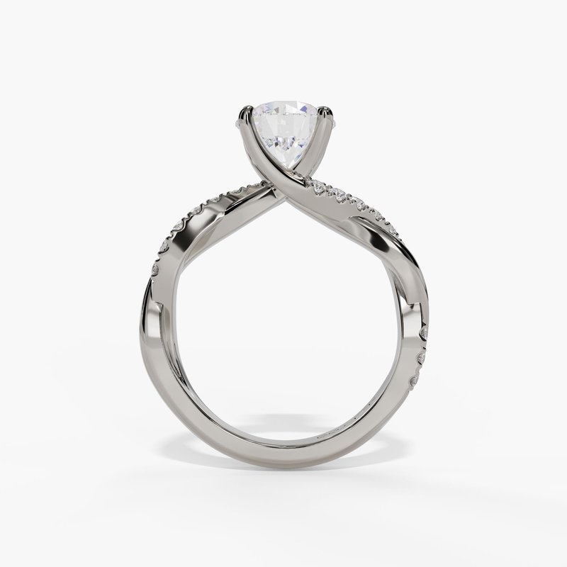White gold diamond ring