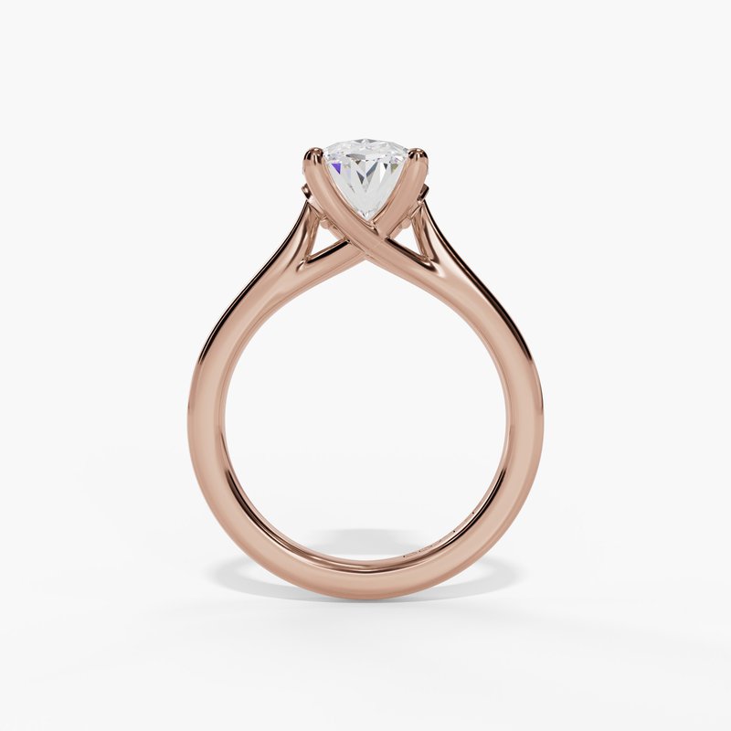 Rose gold diamond ring