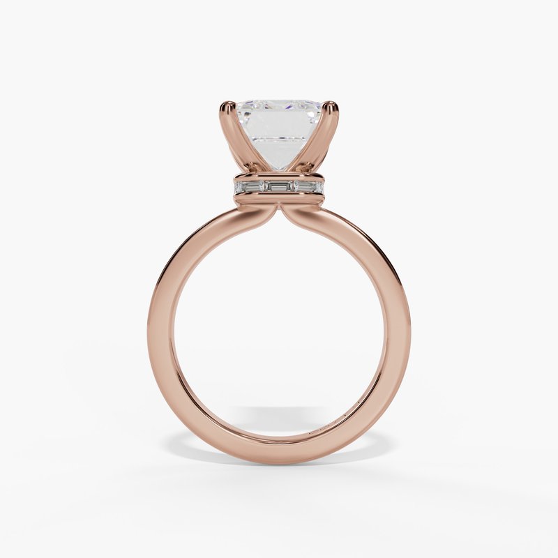 Rose gold diamond ring