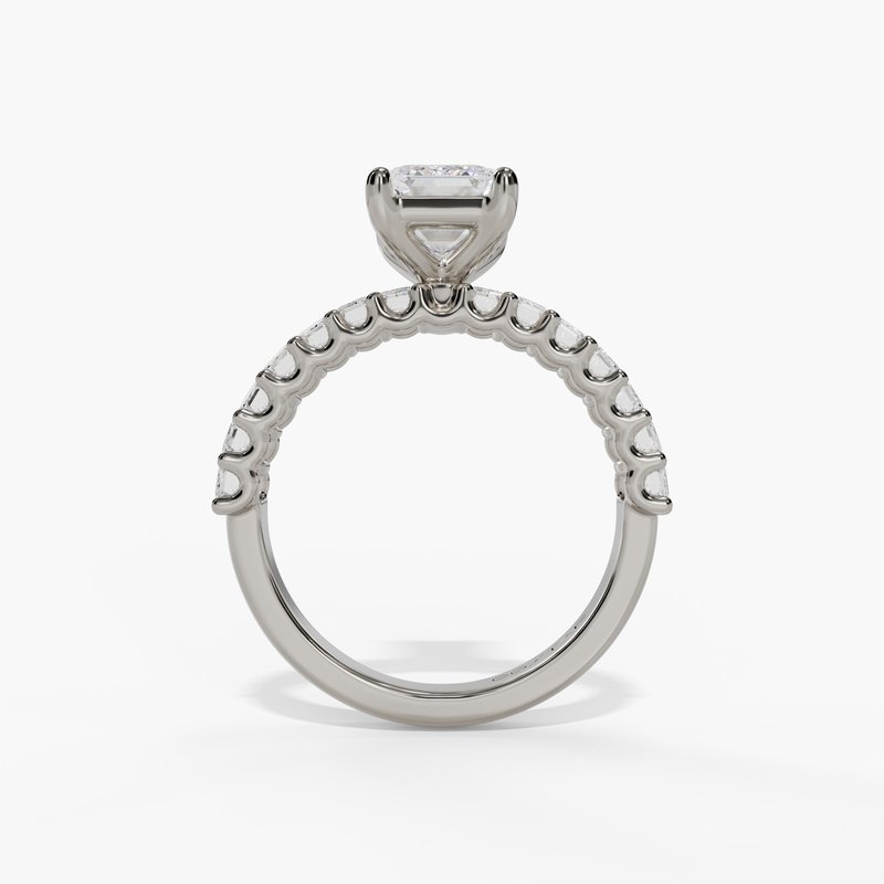 White gold diamond ring