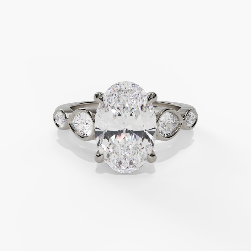 White gold diamond ring