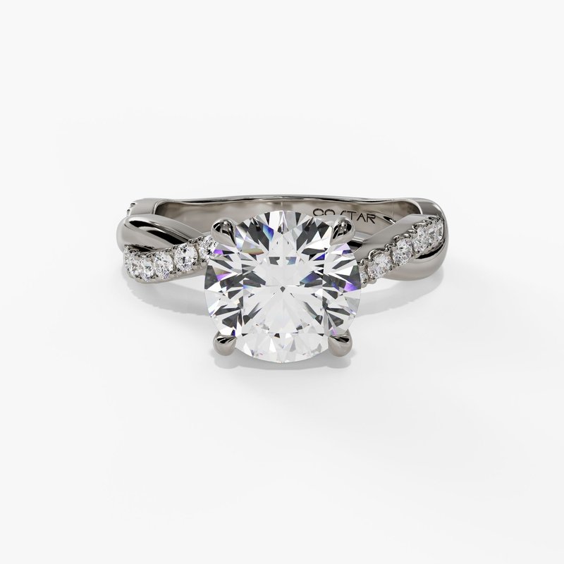 White gold diamond ring