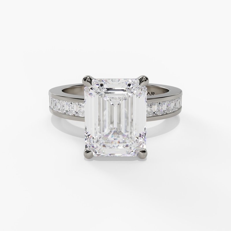 White gold diamond ring