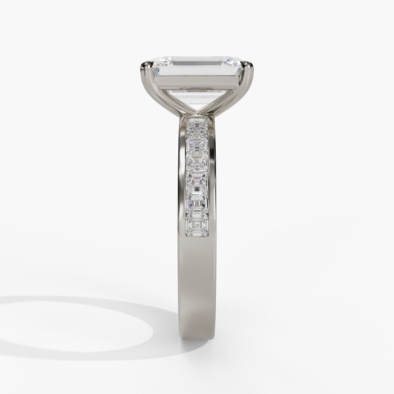 White gold diamond ring