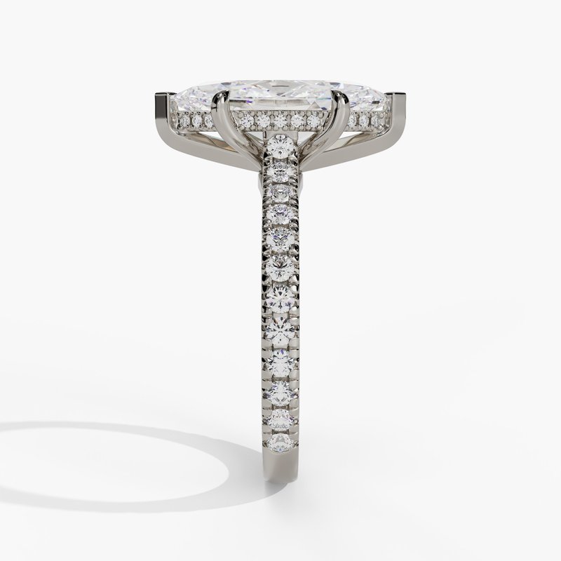 White gold diamond ring