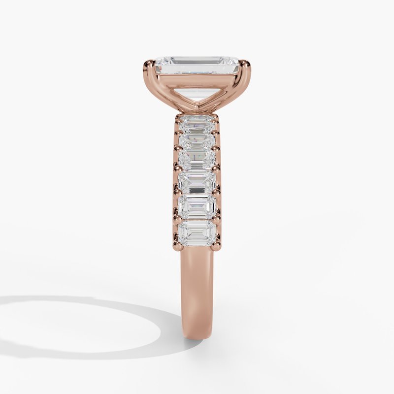 Rose gold diamond ring