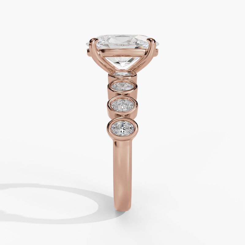 Rose gold diamond ring
