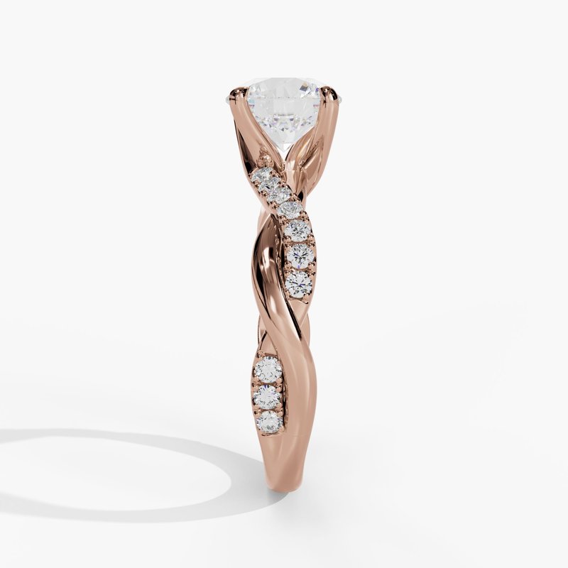 Rose gold diamond ring