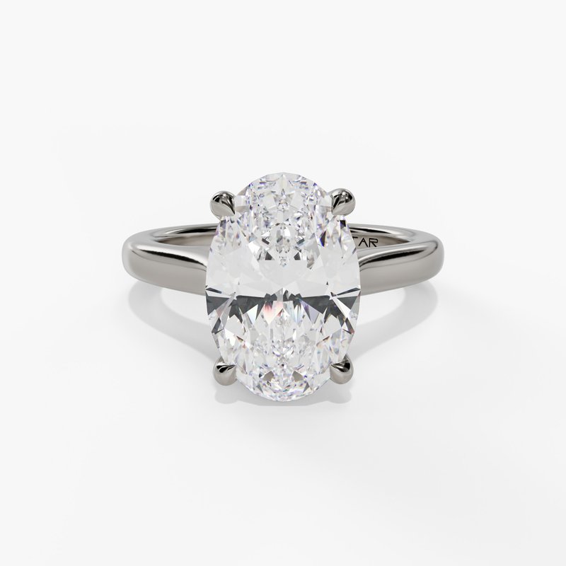 White gold diamond ring