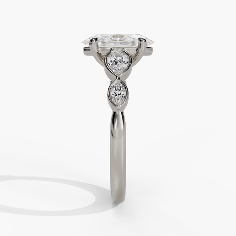 White gold diamond ring