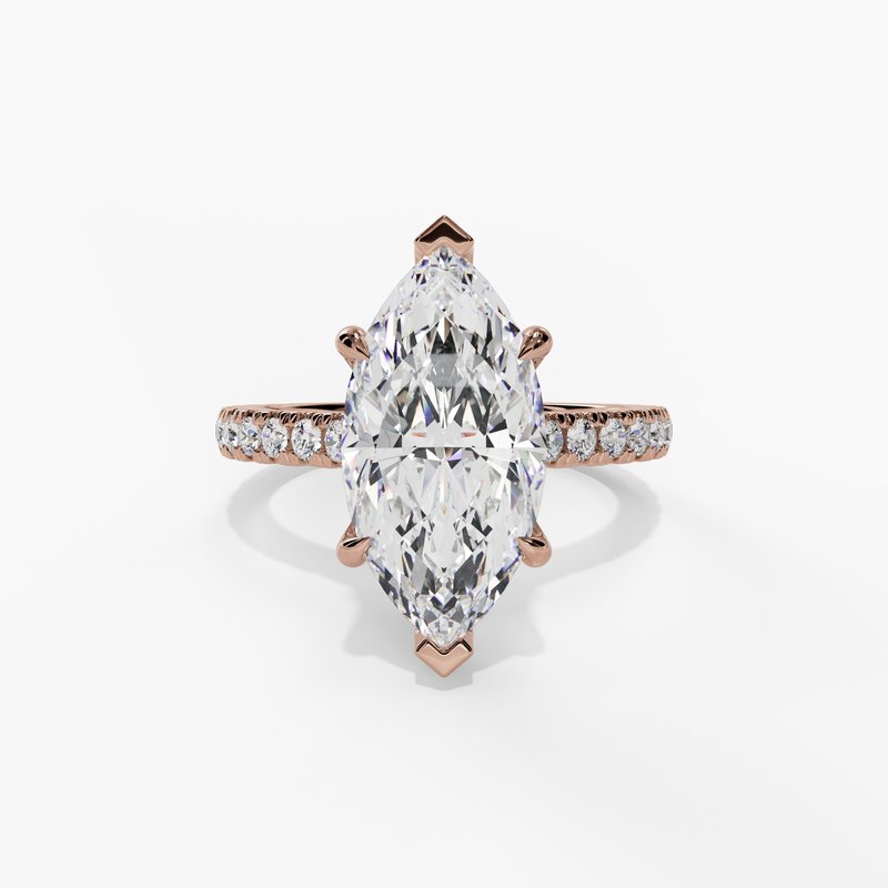 Rose gold diamond ring