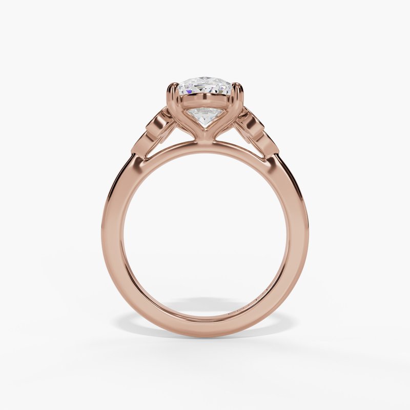 Rose gold diamond ring
