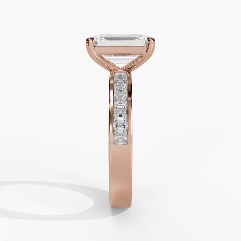 Rose gold diamond ring