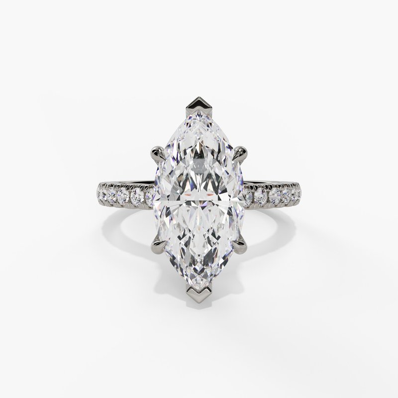 White gold diamond ring