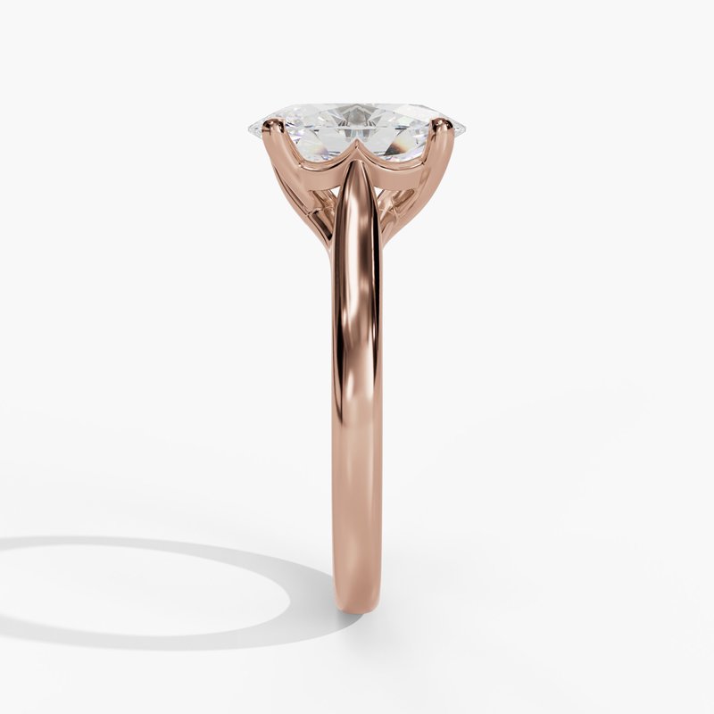 Rose gold diamond ring