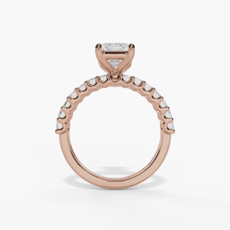 Rose gold diamond ring