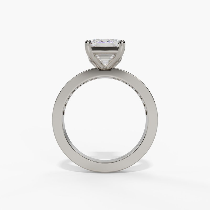 White gold diamond ring