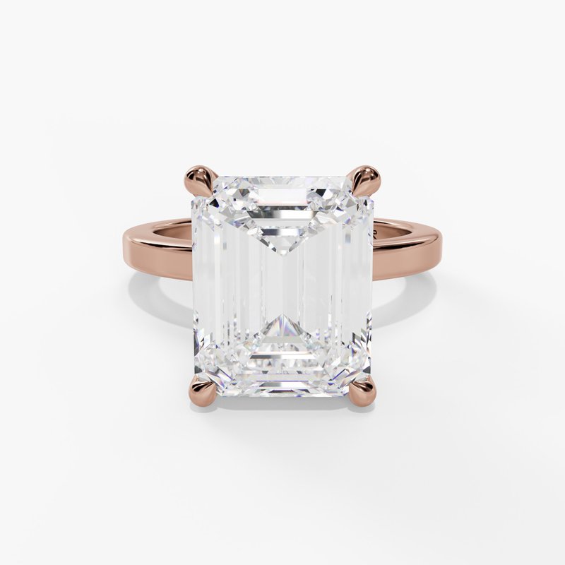 Rose gold diamond ring