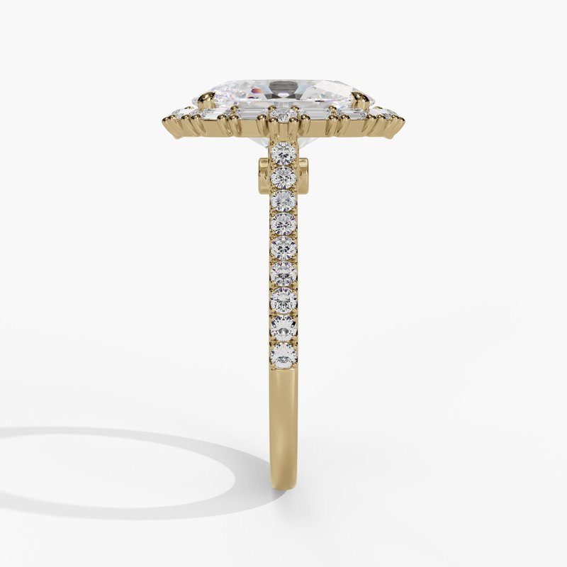 Yellow gold vintage diamond ring