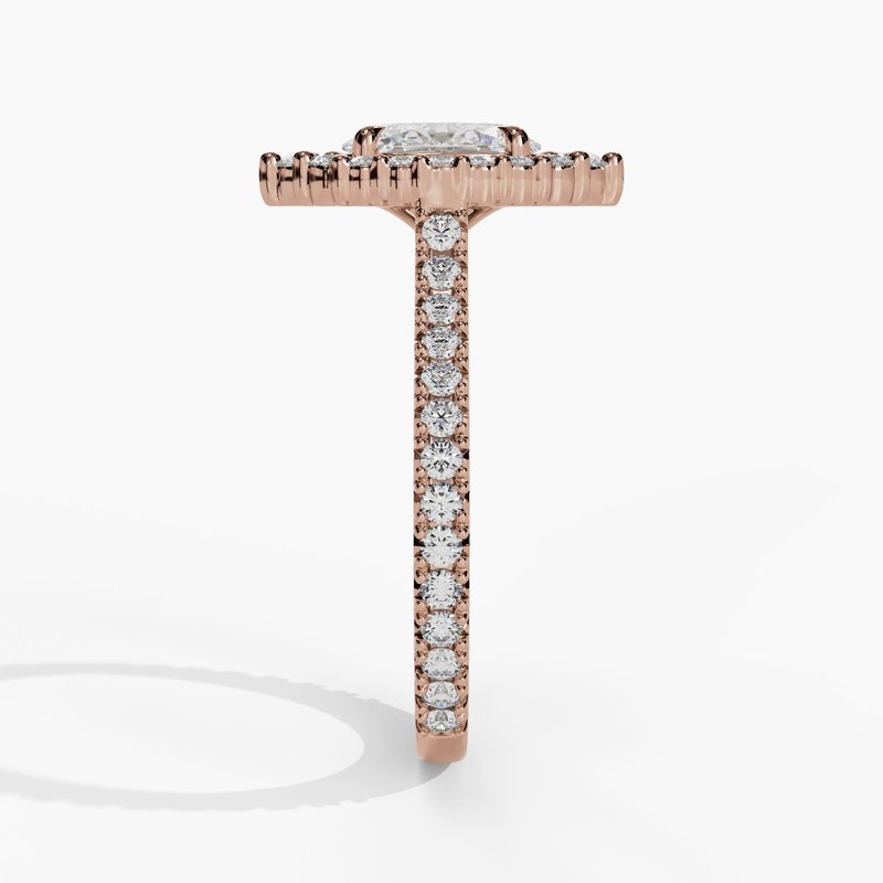 Rose gold vintage diamond ring
