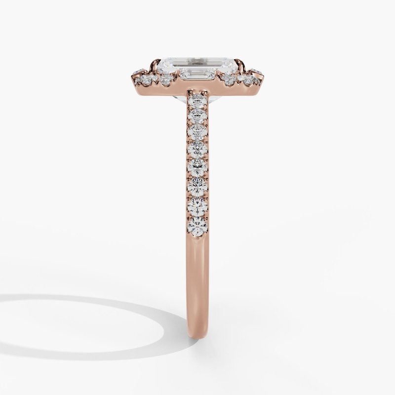 Rose gold vintage diamond ring