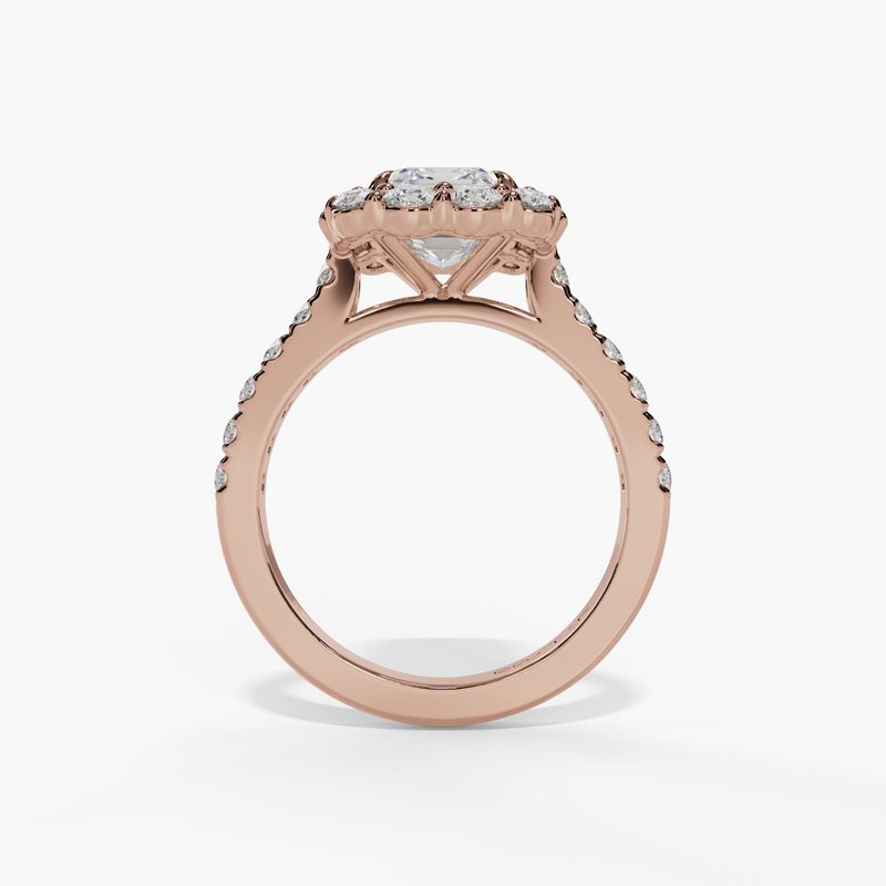 Rose gold vintage diamond ring
