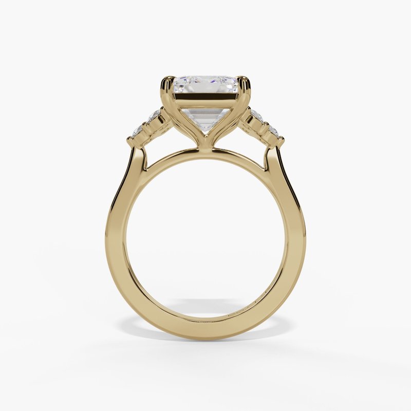 Yellow gold vintage diamond ring