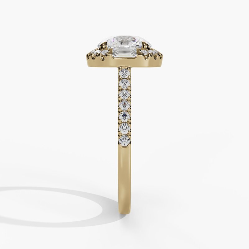 Yellow gold vintage diamond ring