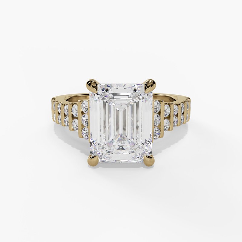Yellow gold vintage diamond ring