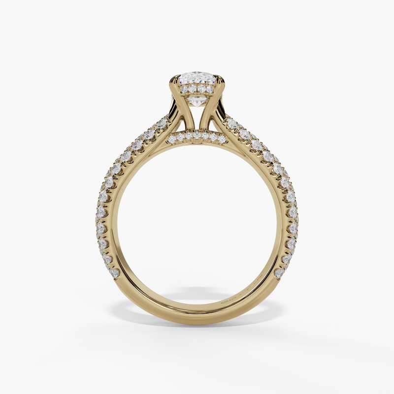 Yellow gold vintage diamond ring
