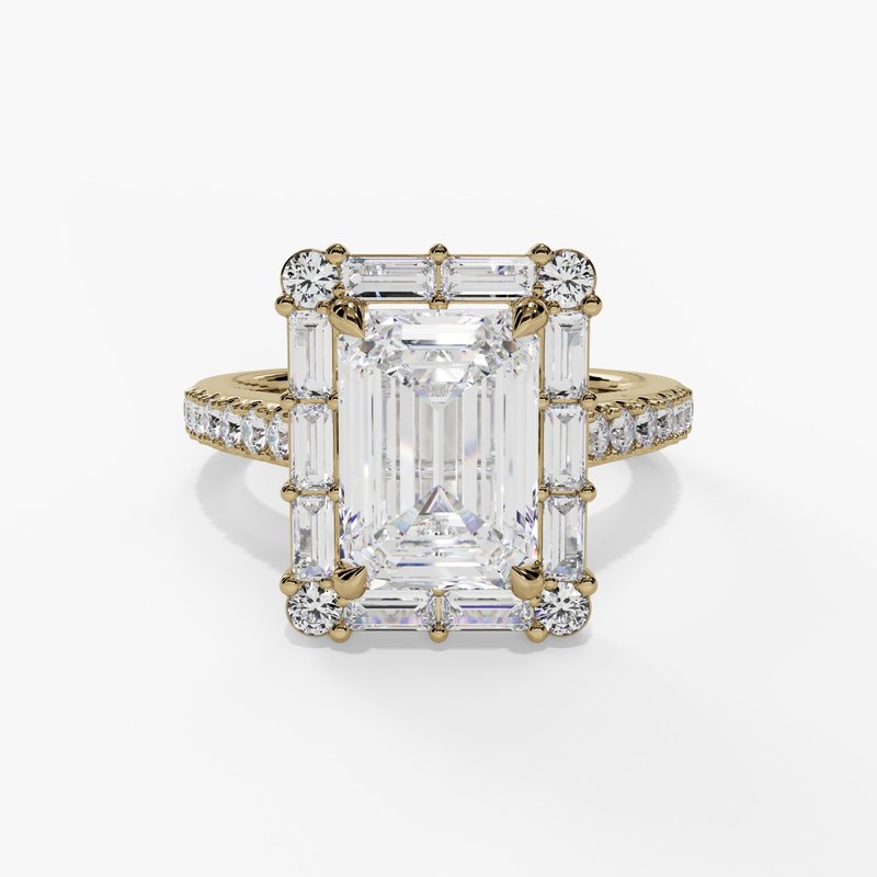 Yellow gold vintage diamond ring