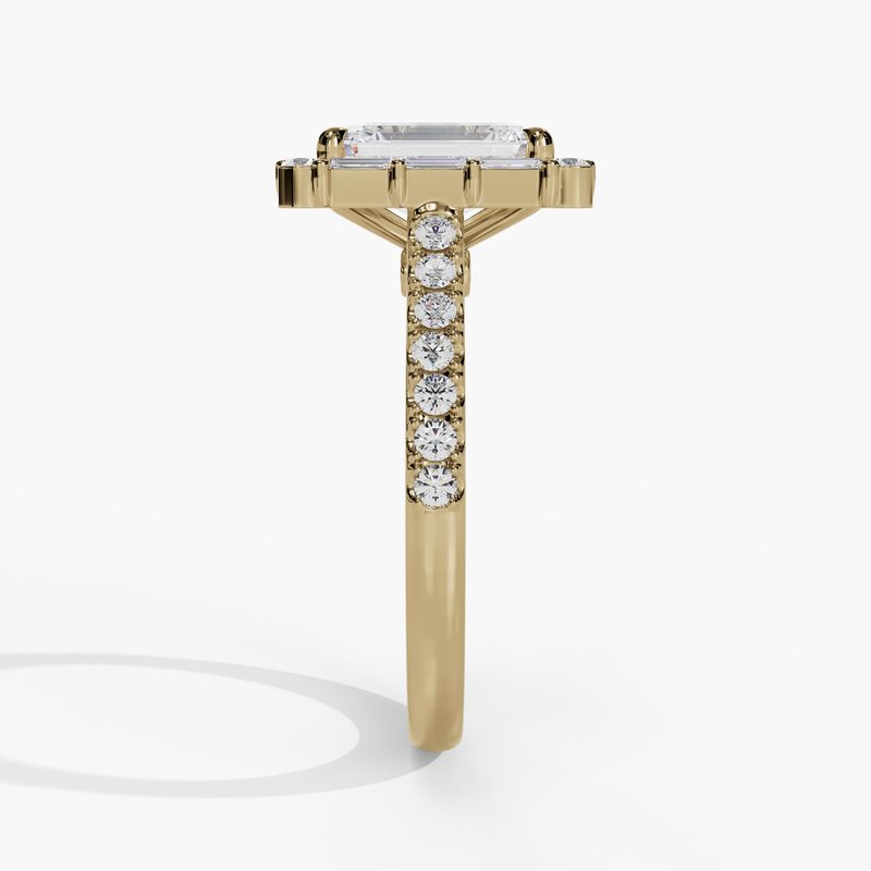Yellow gold vintage diamond ring