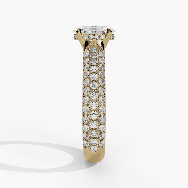 Yellow gold vintage diamond ring