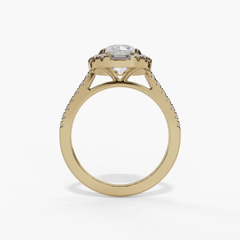 Yellow gold vintage diamond ring
