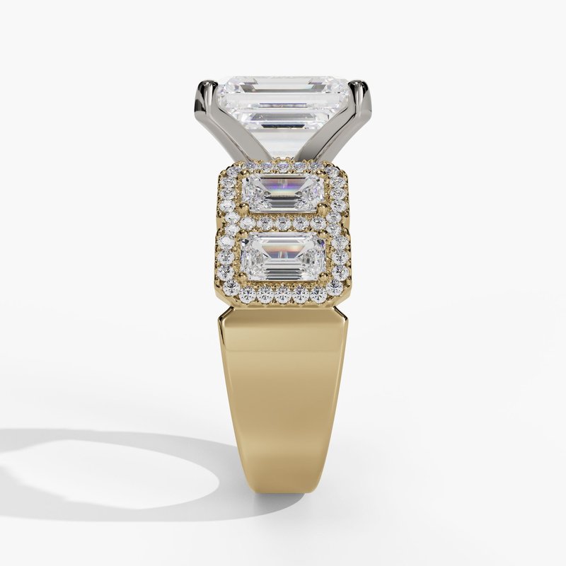 Yellow gold vintage diamond ring