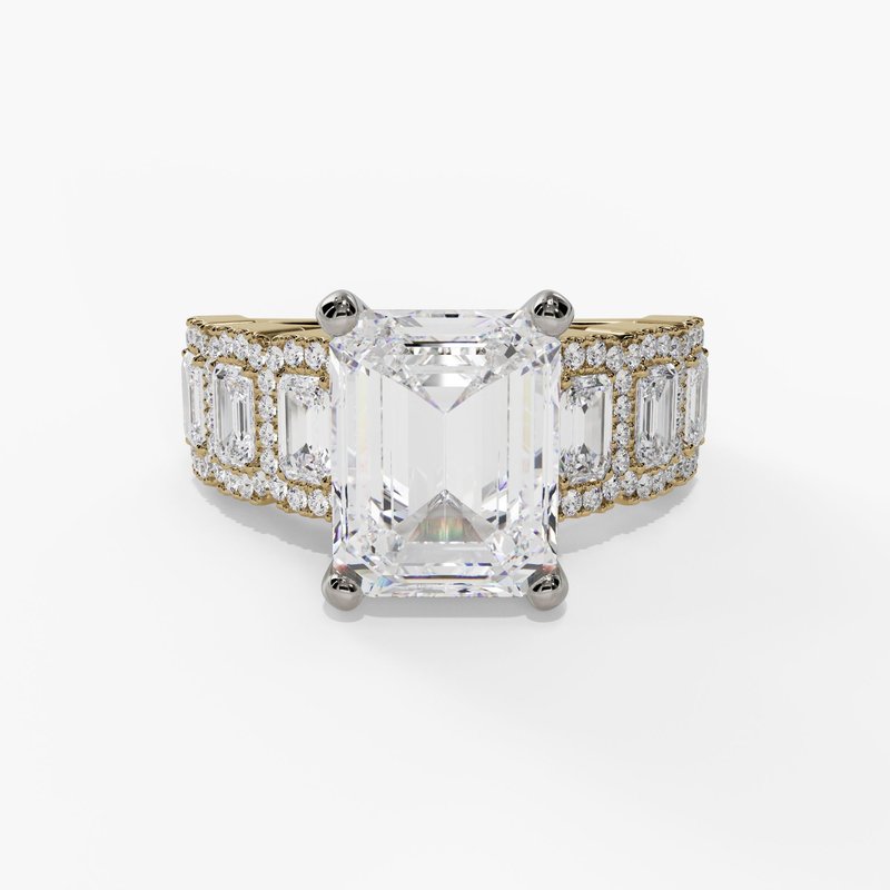 Yellow gold vintage diamond ring