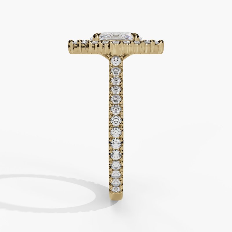 Yellow gold vintage diamond ring