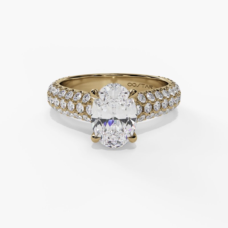 Yellow gold vintage diamond ring