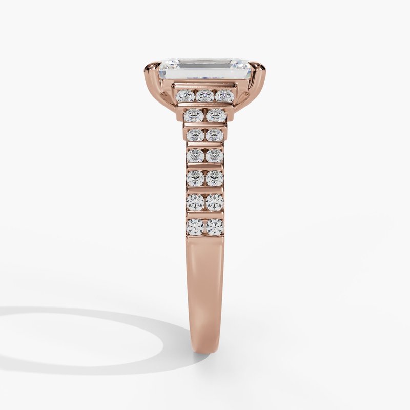 Rose gold vintage diamond ring