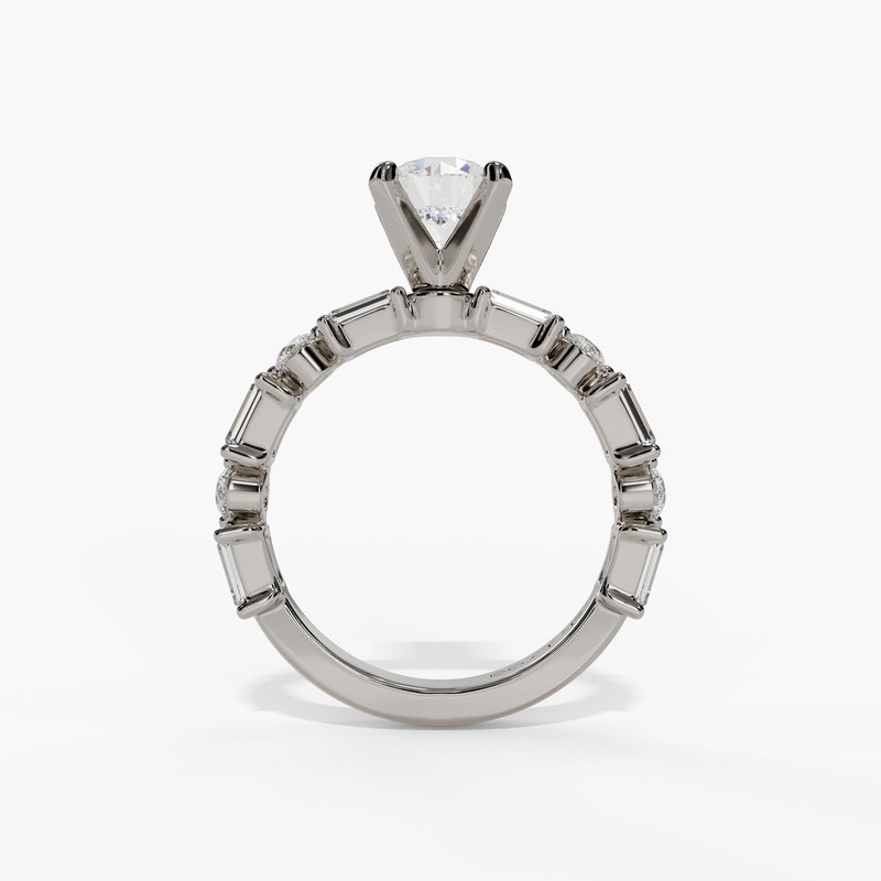 White gold diamond ring